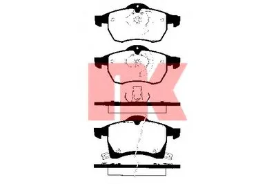 Комплект тормозных колодок, дисковый тормоз NK купить