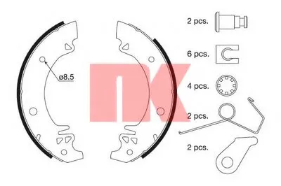 Комплект тормозных колодок NK купить