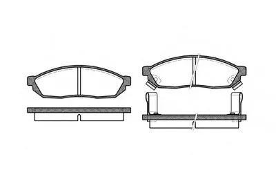 Комплект тормозных колодок, дисковый тормоз
