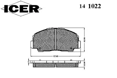 Комплект тормозных колодок, дисковый тормоз ICER купить