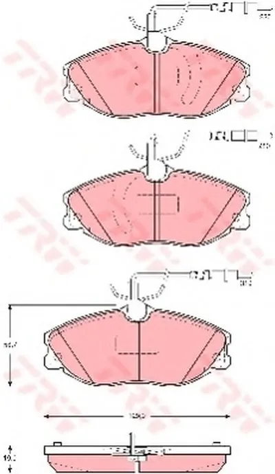 Комплект тормозных колодок, дисковый тормоз COTEC TRW купить