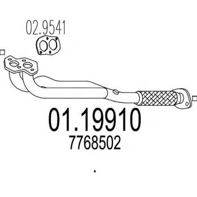 Труба выхлопного газа MTS купить