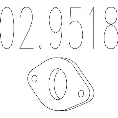 Прокладка, труба выхлопного газа MTS купить