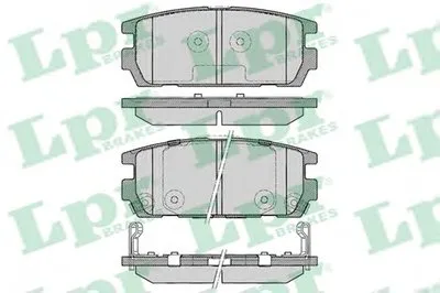 Комплект тормозных колодок, дисковый тормоз LPR купить