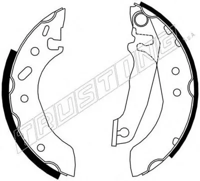 Комплект тормозных колодок TRUSTING купить