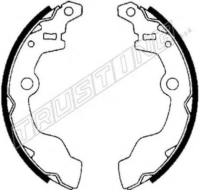 Комплект тормозных колодок TRUSTING купить