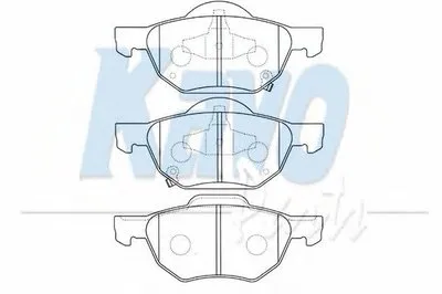 Комплект тормозных колодок, дисковый тормоз MK KASHIYAMA KAVO PARTS купить