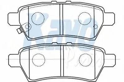 Комплект тормозных колодок, дисковый тормоз MK KASHIYAMA KAVO PARTS купить