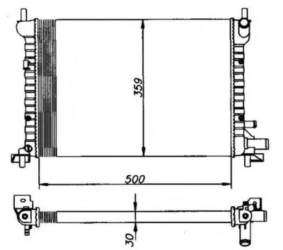 Радиатор, охлаждение двигателя EASY FIT NRF купить