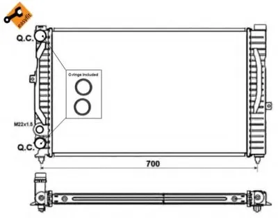 Радиатор, охлаждение двигателя EASY FIT NRF купить