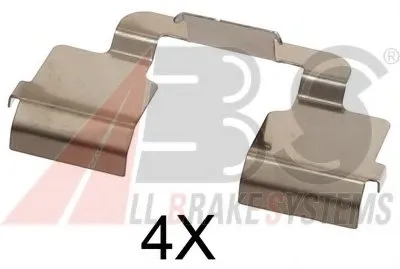 Комплектующие, колодки дискового тормоза A.B.S. купить