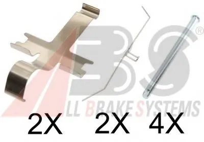 Комплектующие, колодки дискового тормоза A.B.S. купить