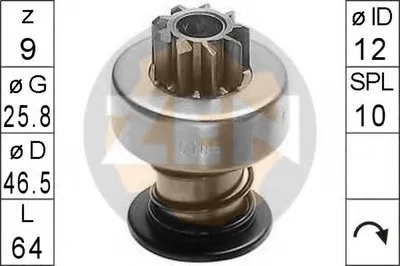 Привод с механизмом свободного хода, стартер ERA купить