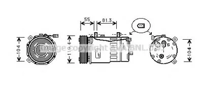Компрессор, кондиционер AVA QUALITY COOLING купить