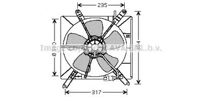 Вентилятор, охлаждение двигателя AVA QUALITY COOLING купить