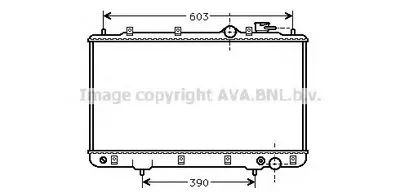 Радиатор, охлаждение двигателя AVA QUALITY COOLING купить