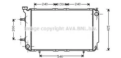 Радиатор, охлаждение двигателя AVA QUALITY COOLING купить