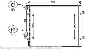 Радиатор, охлаждение двигателя AVA QUALITY COOLING купить
