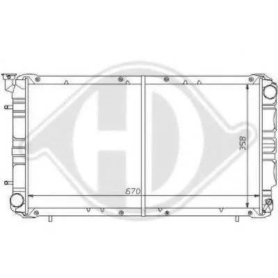 Радиатор, охлаждение двигателя DIEDERICHS купить