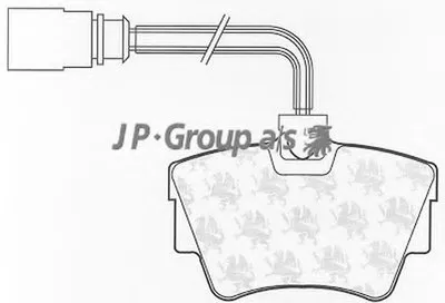 Комплект тормозных колодок, дисковый тормоз QH JP GROUP купить