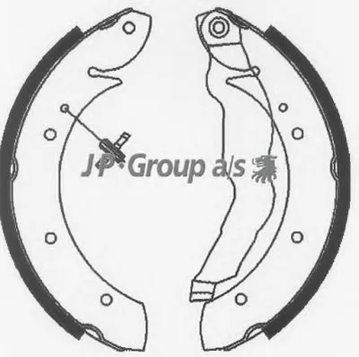 Комплект тормозных колодок QH JP GROUP купить