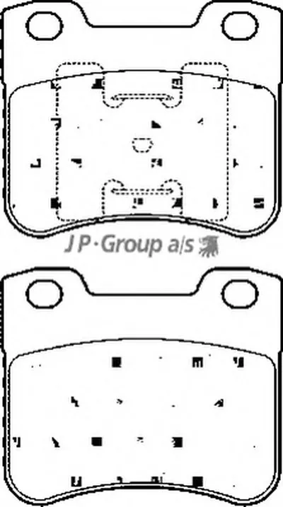 Комплект тормозных колодок, дисковый тормоз QH JP GROUP купить