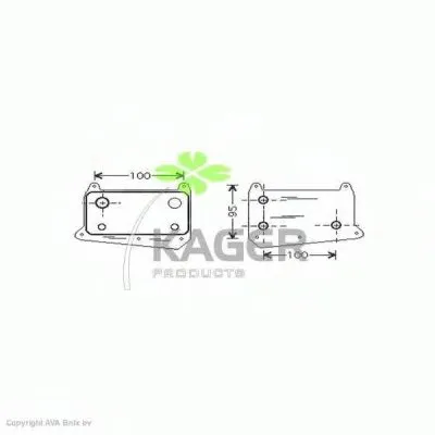 масляный радиатор, двигательное масло KAGER купить
