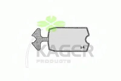 Комплект тормозных колодок, дисковый тормоз KAGER купить