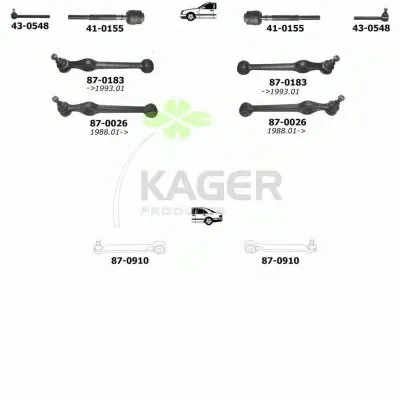 Подвеска колеса KAGER купить