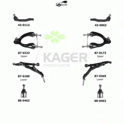 Подвеска колеса KAGER купить