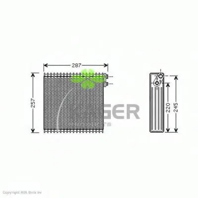 Испаритель, кондиционер KAGER купить