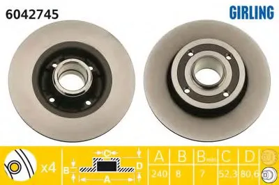 Тормозной диск GIRLING купить