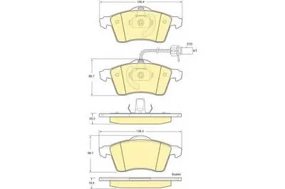 Комплект тормозных колодок, дисковый тормоз GIRLING купить