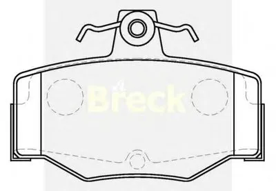 Комплект тормозных колодок, дисковый тормоз BRECK купить