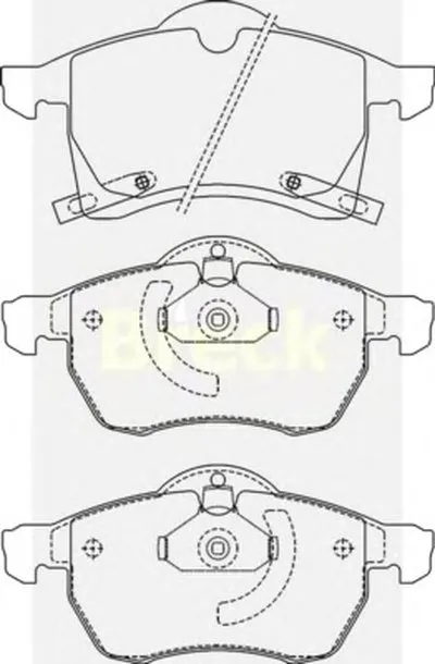 Комплект тормозных колодок, дисковый тормоз BRECK купить