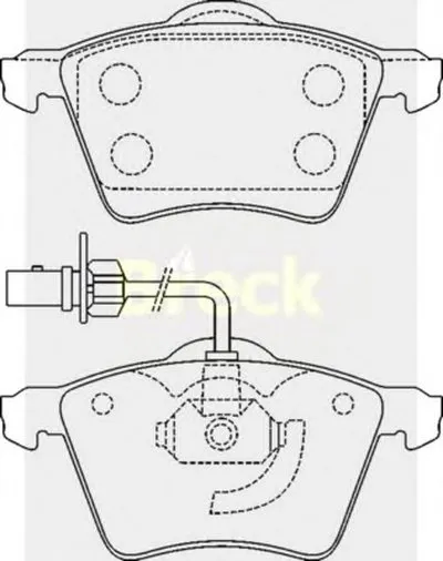 Комплект тормозных колодок, дисковый тормоз BRECK купить