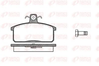 Комплект тормозных колодок, дисковый тормоз KAWE купить