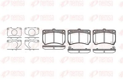 Комплект тормозных колодок, дисковый тормоз KAWE купить