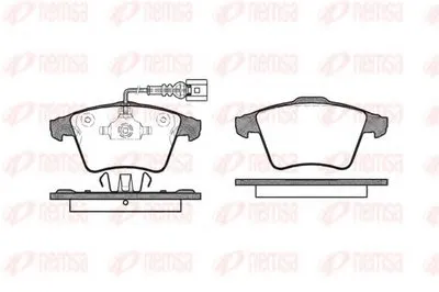 Комплект тормозных колодок, дисковый тормоз KAWE купить