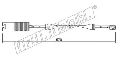 Сигнализатор, износ тормозных колодок fri.tech. купить