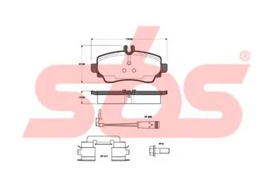 Комплект тормозных колодок, дисковый тормоз sbs купить