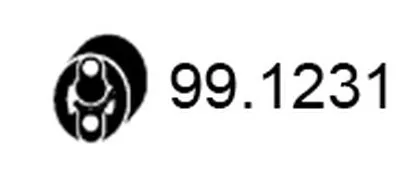 Кронштейн, система выпуска ОГ ASSO купить