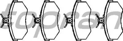 Комплект тормозных колодок, дисковый тормоз TOPRAN купить