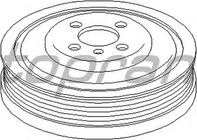 Ременный шкив, коленчатый вал TOPRAN купить