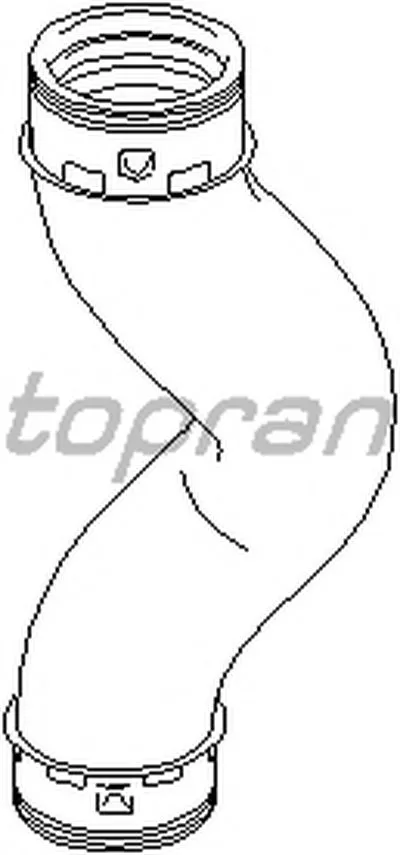 Трубка нагнетаемого воздуха TOPRAN купить