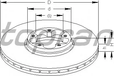 Тормозной диск TOPRAN купить