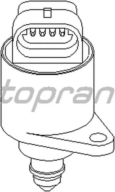 Поворотная заслонка, подвод воздуха TOPRAN купить