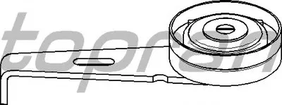 Натяжитель ремня, клиновой зубча TOPRAN купить