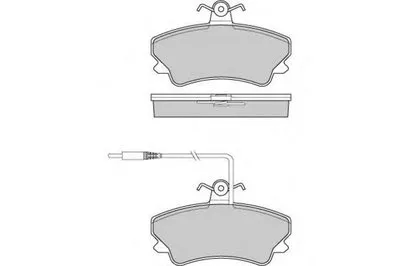 Комплект тормозных колодок, дисковый тормоз E.T.F. купить