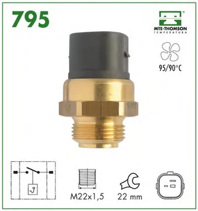Термовыключатель, вентилятор радиатора MTE-THOMSON купить